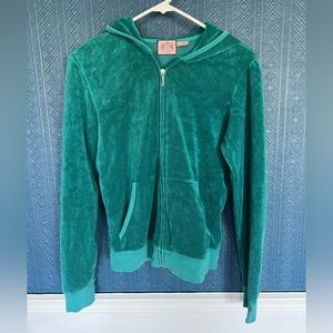 Juicy Couture Terry Original Jacket XL - Emerald Green / Teal